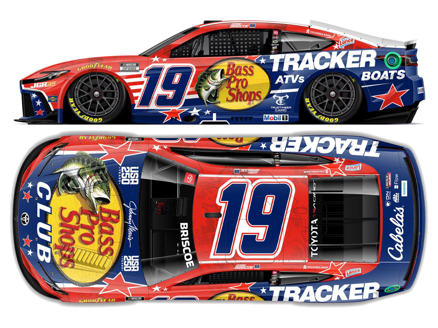 CHASE BRISCOE 2026 BASS PRO SHOPS / TRACKER SALUTES 1:24 ARC DIECAST
