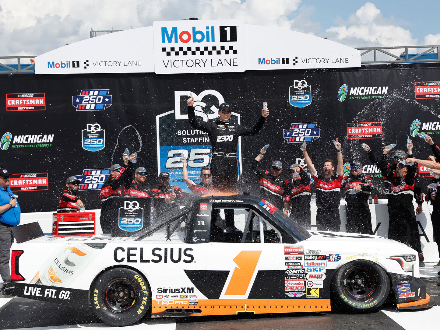 COREY HEIM 2026 CELCIUS MICHIGAN RACED WIN 1:24 ARC DIECAST