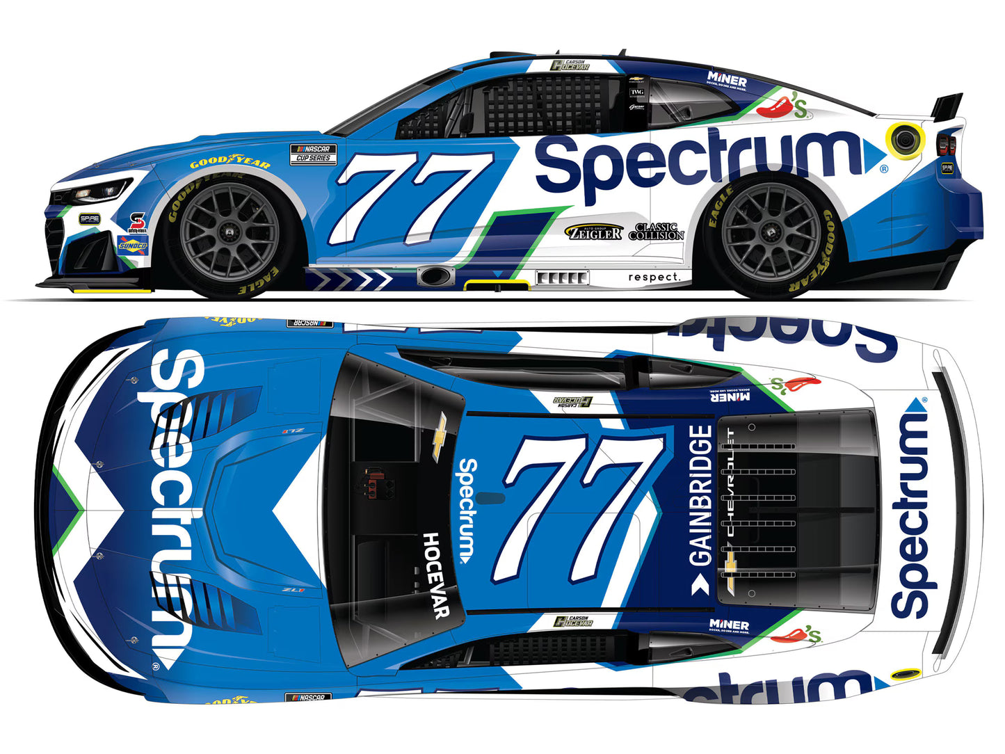 CARSON HOCEVAR 2026 SPECTRUM 1:24 ELITE DIECAST