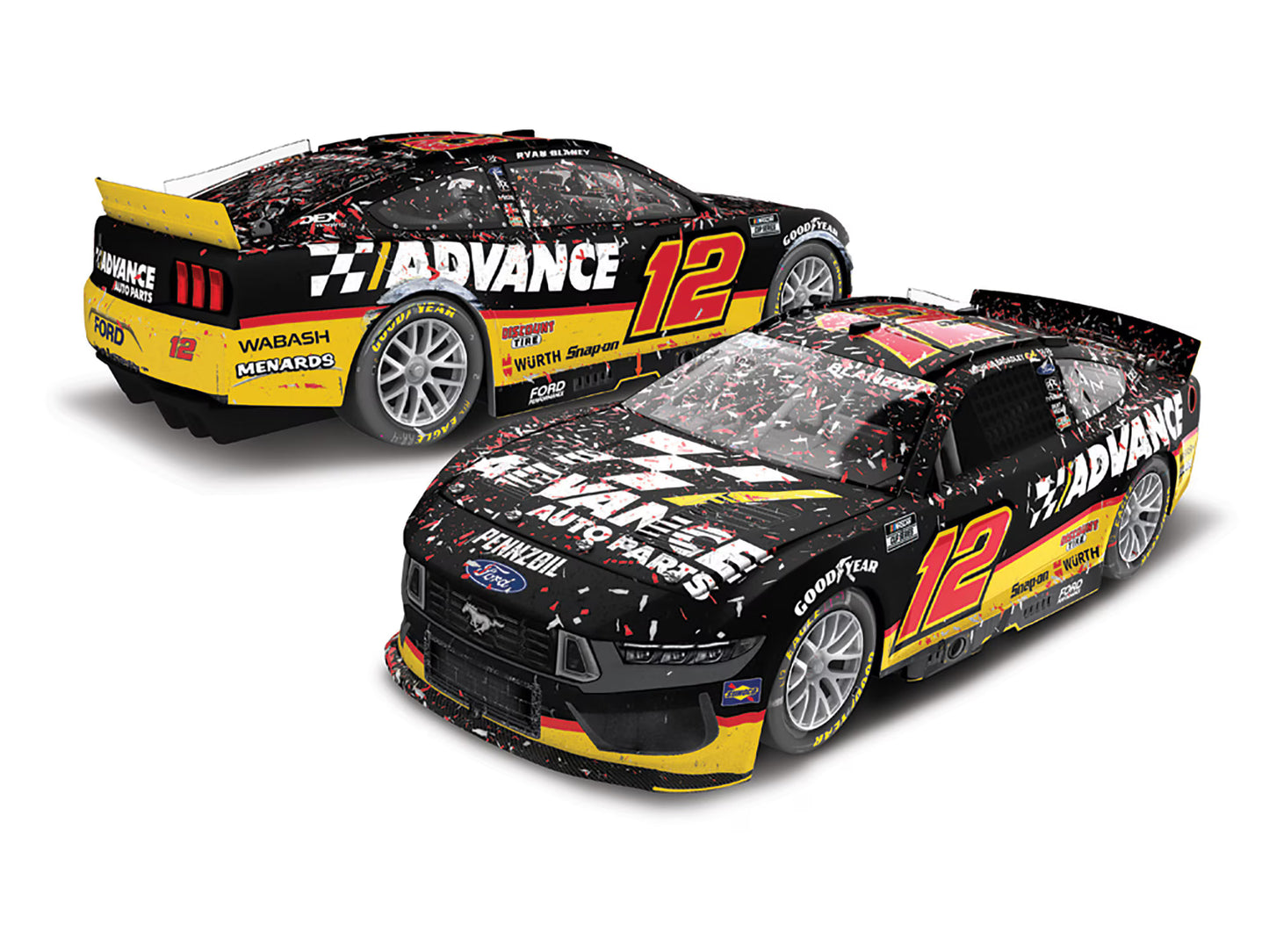 RYAN BLANEY 2025 ADVANCE AUTO PARTS DAYTONA RACED WIN 1:64 ARC DIECAST