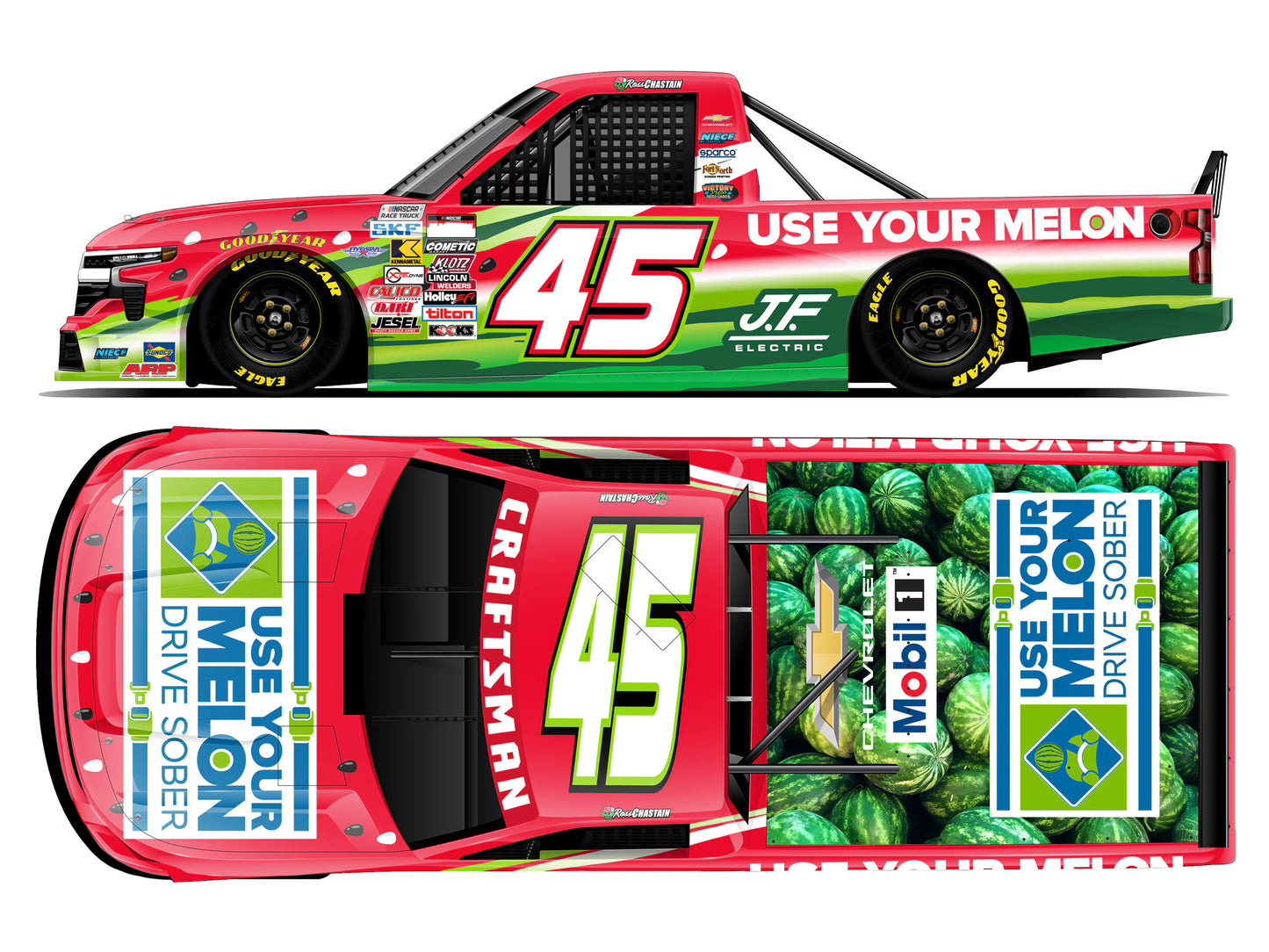ROSS CHASTAIN 2026 USE YOUR MELON 1:24 ARC DIECAST