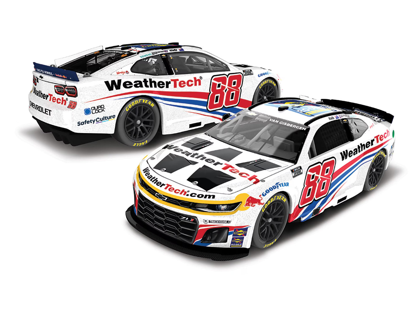 SHANE VAN GISBERGEN 2025 WEATHERTECH ROOKIE OF THE YEAR 1:24 GALAXY COLOR ARC DIECAST