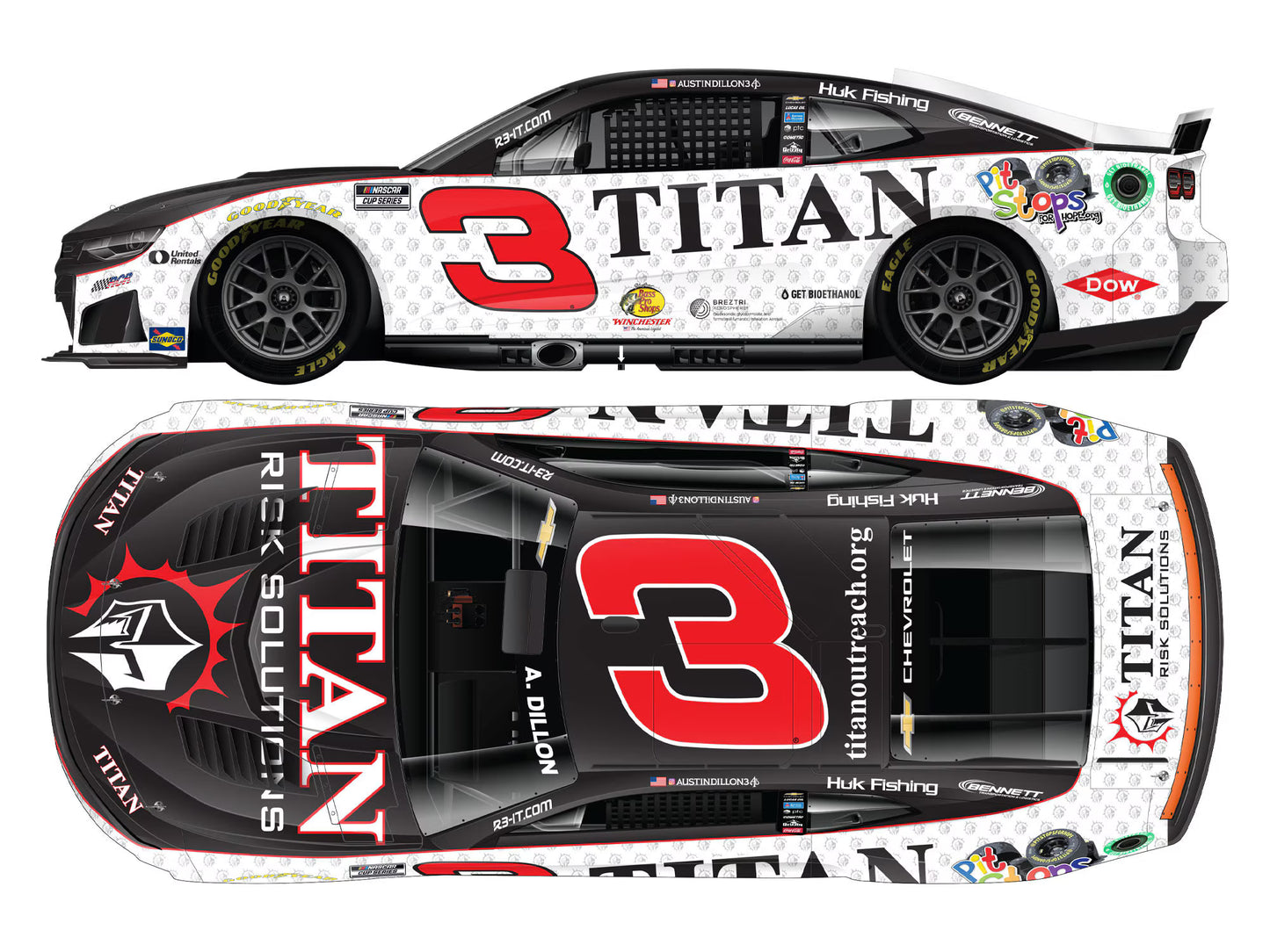 AUSTIN DILLON 2026 TITAN RISK SOLUTIONS 1:24 ELITE DIECAST