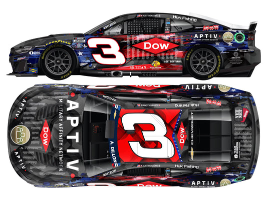 AUSTIN DILLON 2026 DOW SALUTES TO VETERANS 1:64 ARC DIECAST