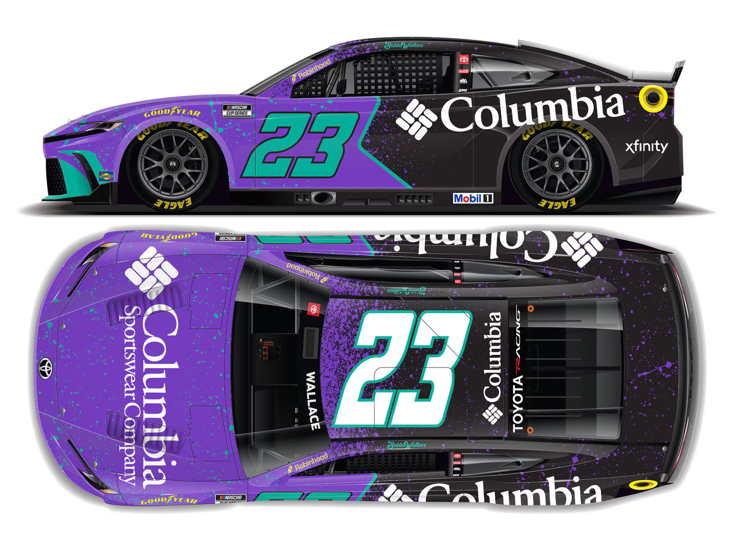 BUBBA WALLACE 2026 COLUMBIA 1:24 ARC DIECAST