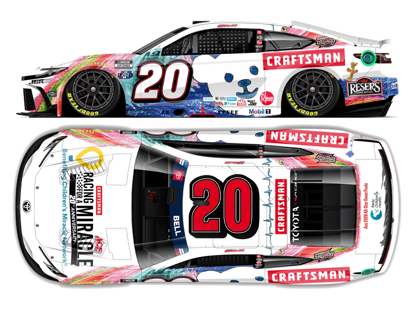 CHRISTOPHER BELL 2026 CRAFTSMAN RACING FOR A MIRACLE 1:64 ARC DIECAST