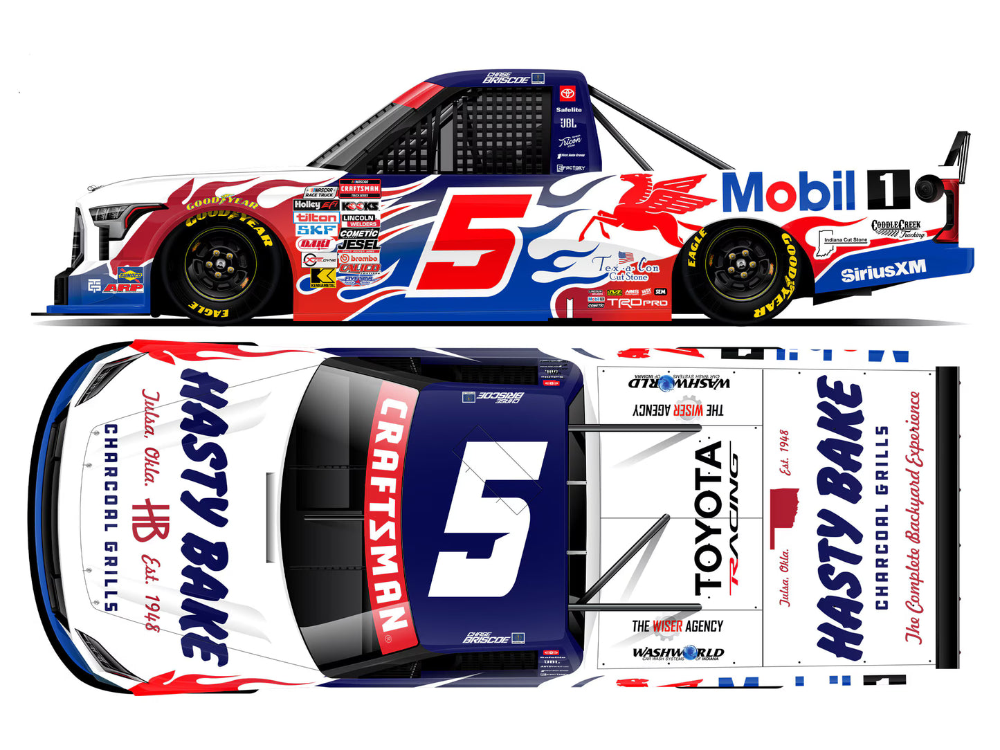 CHASE BRISCOE 2026 MOBIL 1 / HASTY BAKE 1:24 AUTOGRAPHED ARC DIECAST
