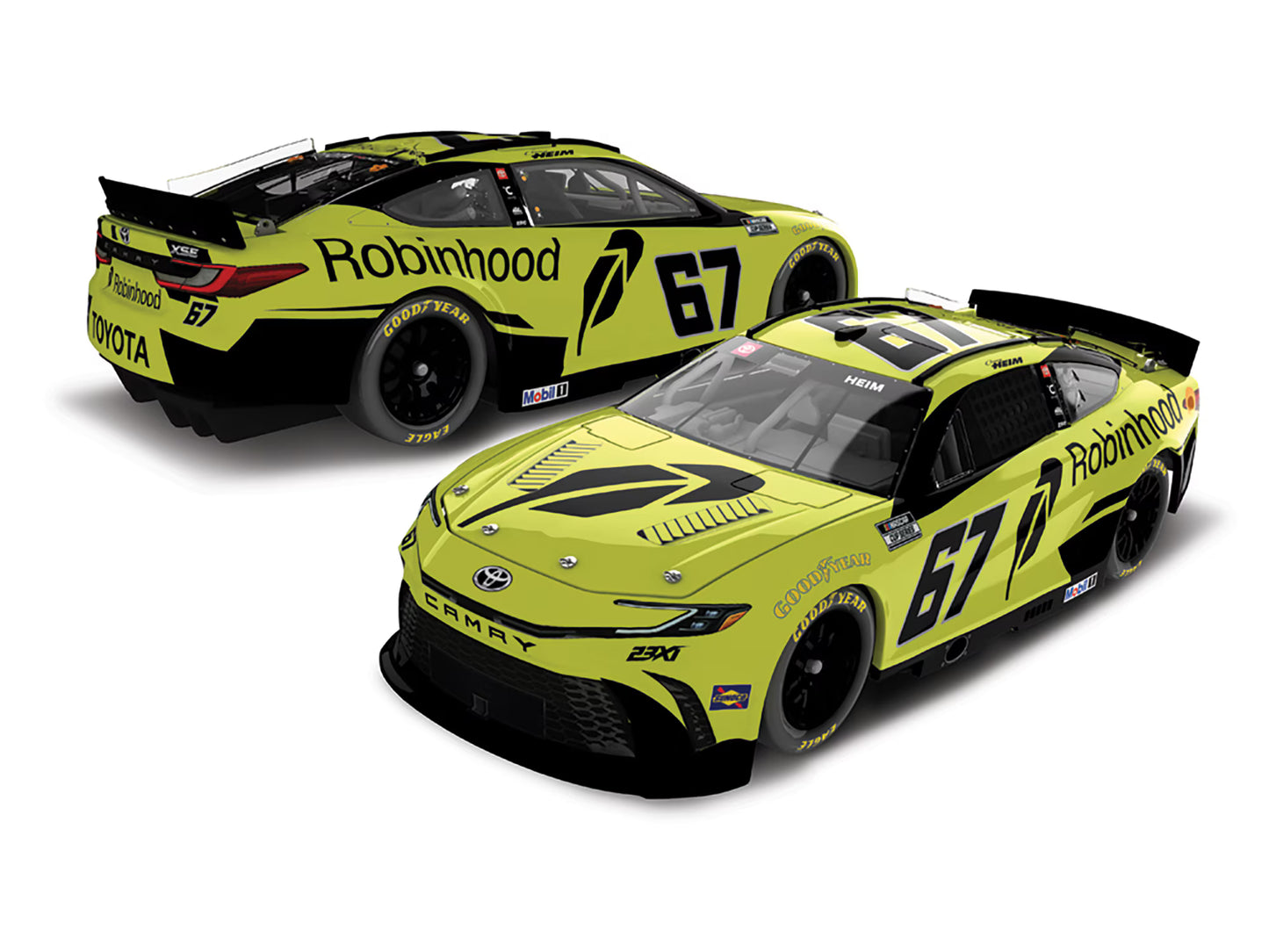 COREY HEIM 2026 ROBINHOOD 1:24 COLOR CHROME ARC DIECAST