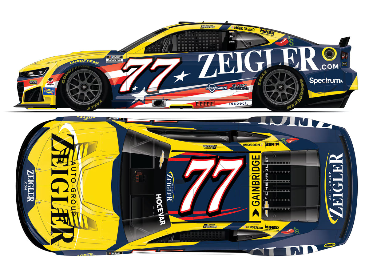 CARSON HOCEVAR 2026 ZEIGLER PATRIOTIC 1:24 ELITE DIECAST