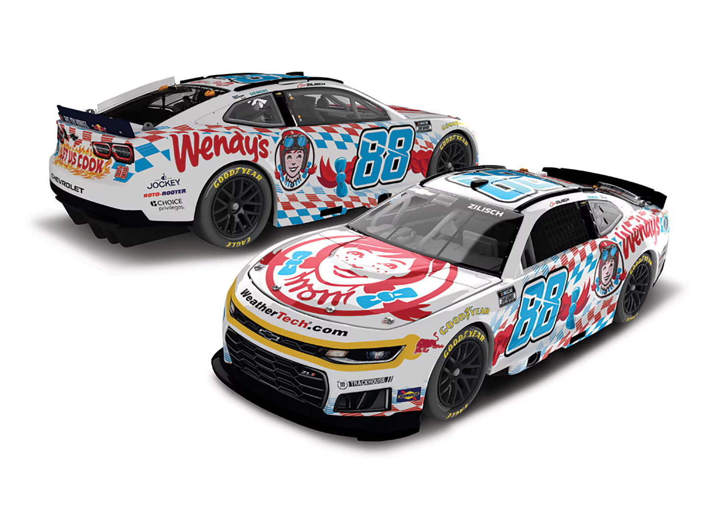 CONNOR ZILISCH 2026 WENDY'S 1:24 COLOR CHROME ARC DIECAST