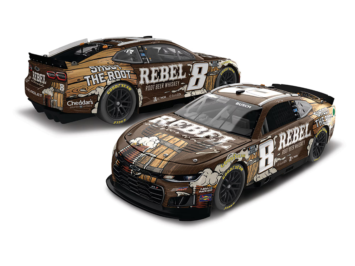 KYLE BUSCH 2026 REBEL ROOT BEER WHISKEY 1:24 ELITE DIECAST