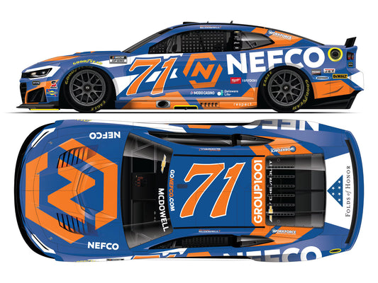 MICHAEL MCDOWELL 2026 NEFCO 1:24 ARC DIECAST