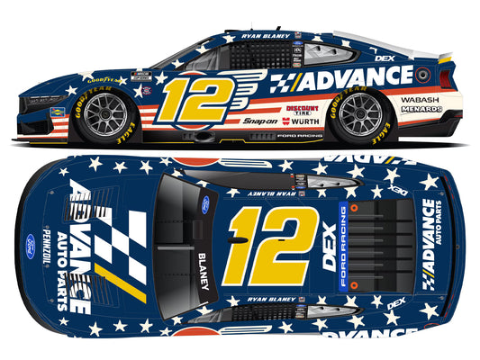 RYAN BLANEY 2026 ADVANCE AUTO PARTS PATRIOTIC 1:24 ELITE DIECAST