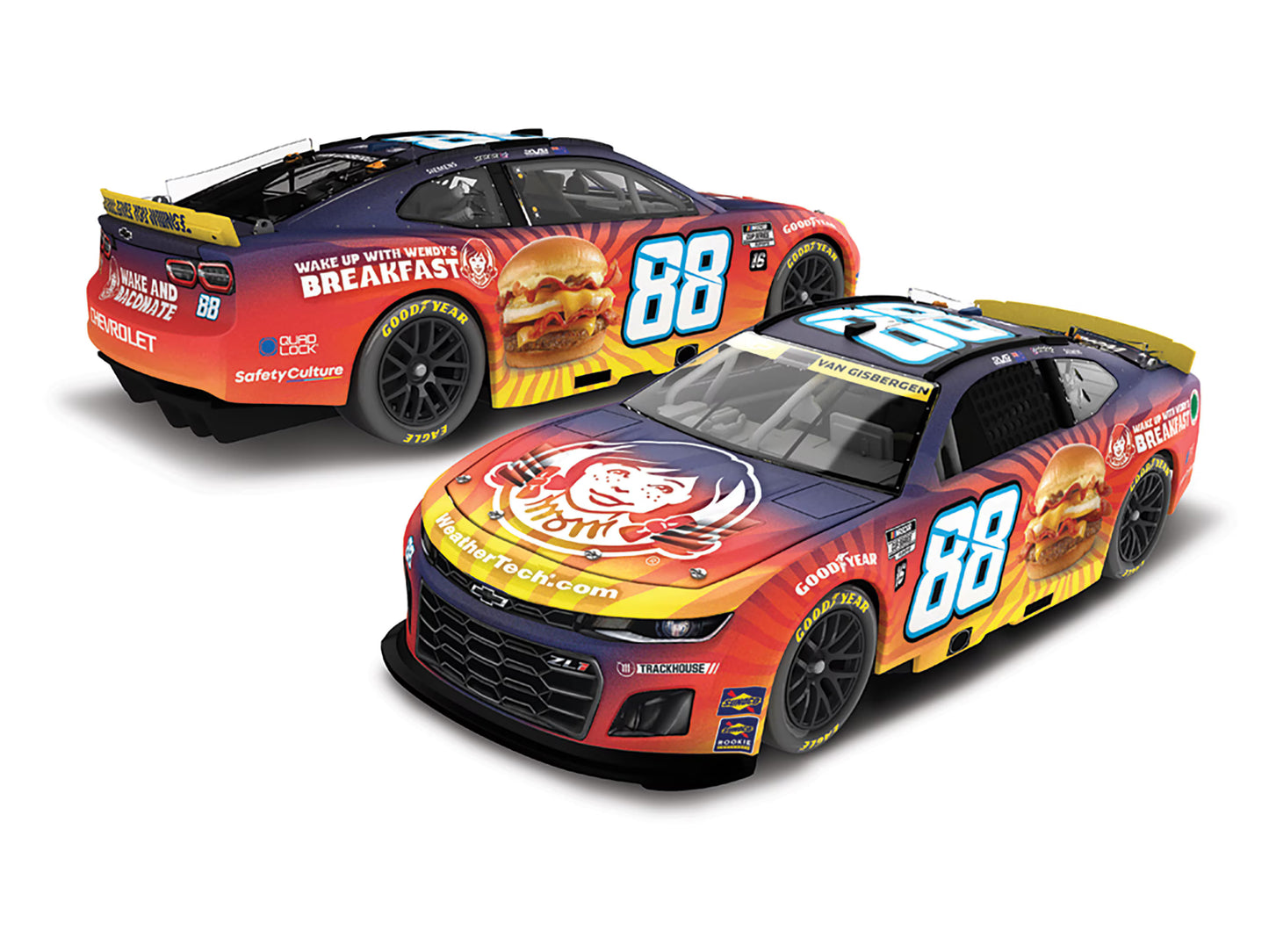 SHANE VAN GISBERGEN 2025 WENDY'S BREAKFAST BACONATOR 1:24 ARC DIECAST