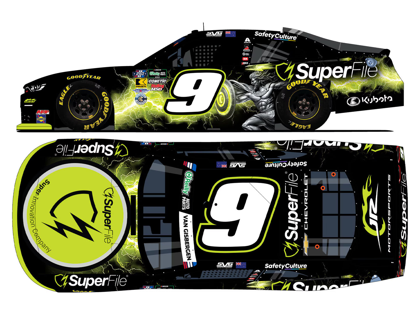 SHANE VAN GISBERGEN 2026 SUPERFILES 1:24 COLOR CHROME ARC DIECAST