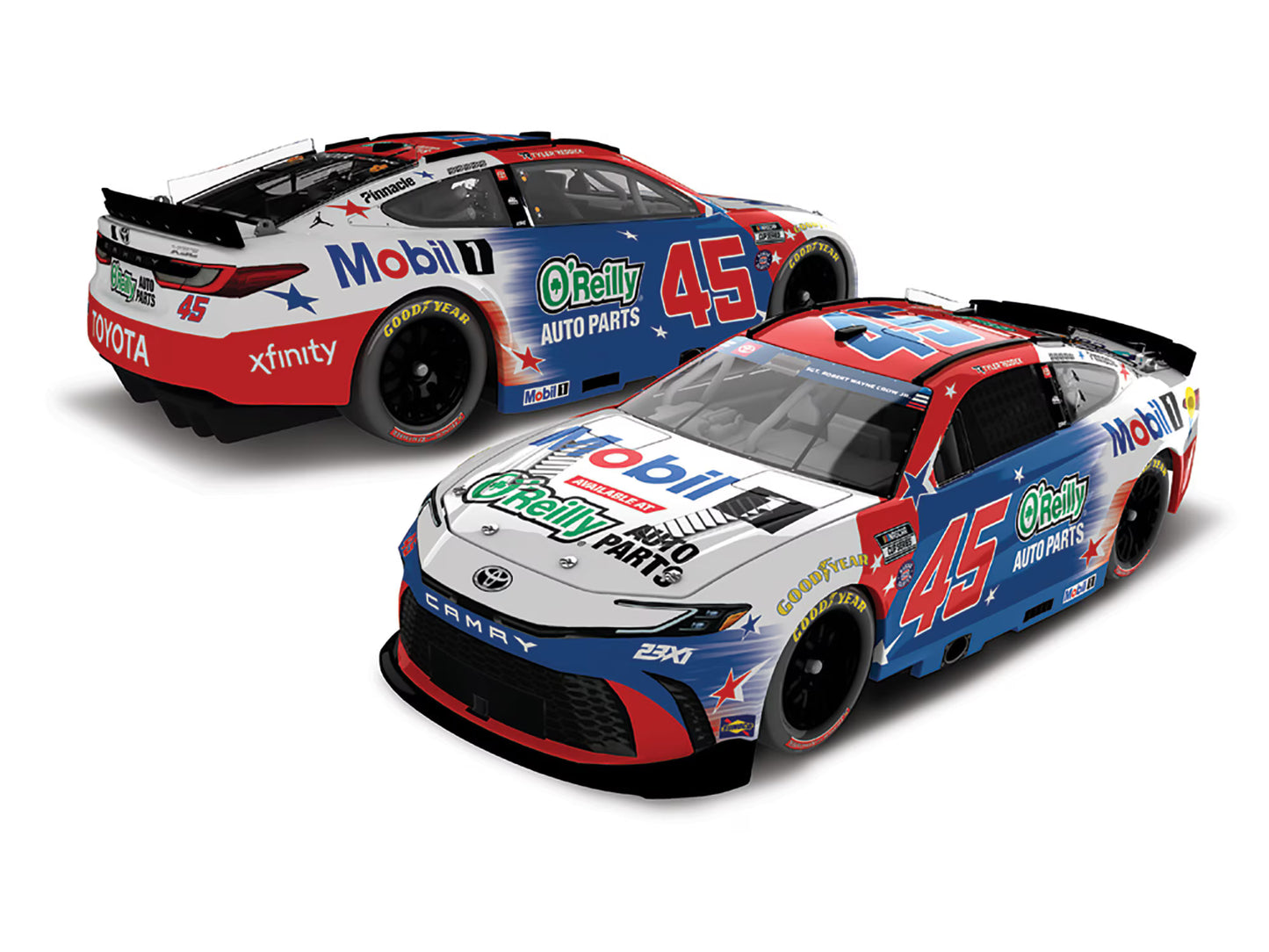 TYLER REDDICK 2026 MOBIL 1/ O'REILLY PATRIOTIC 1:24 COLOR CHROME ARC DIECAST