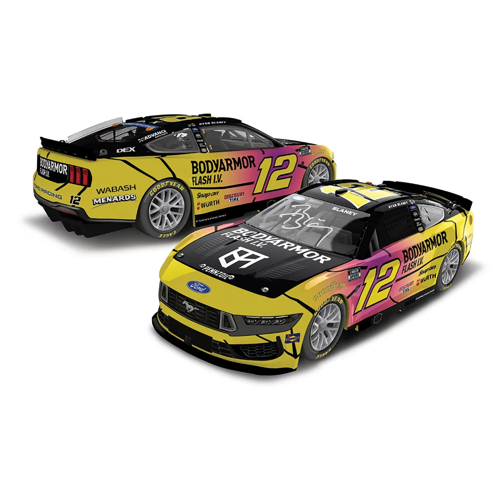 RYAN BLANEY AUTOGRAPHED 2026 BODYARMOR FLASH I.V. CAFFEINE 1:24 NASCAR DIECAST